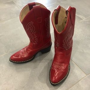 Red Cowgirl boots size 12 excellent condition